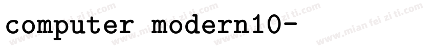 computer modern10字体转换